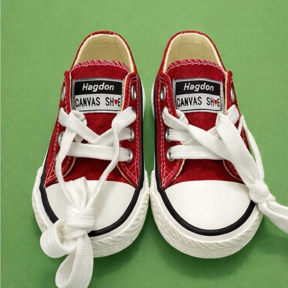 Kids Red Canvas Shoes